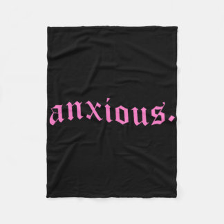 Ängstliches Pastel-Goth-Pink-Geschenk für psychisc Fleecedecke