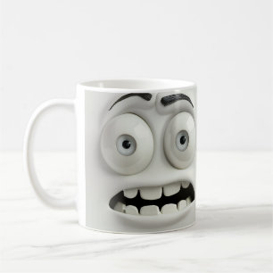 Ängstliches sarkastisches Gesicht 3D-Mug-Wrap Kaffeetasse