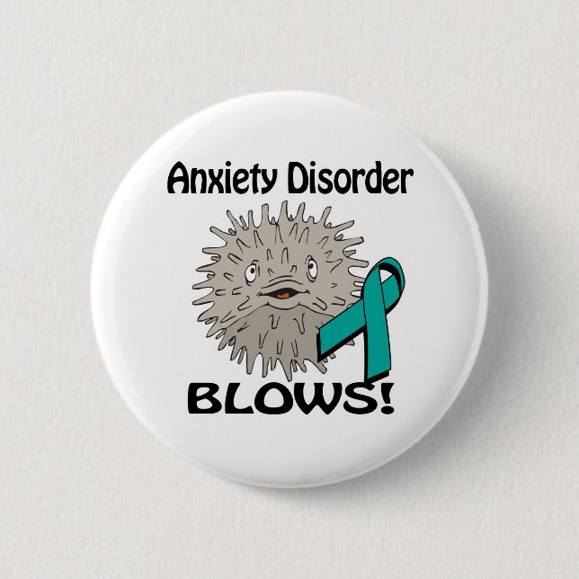 Angststörung bläst Bewusstseinsbildung Button (Vorderseite)