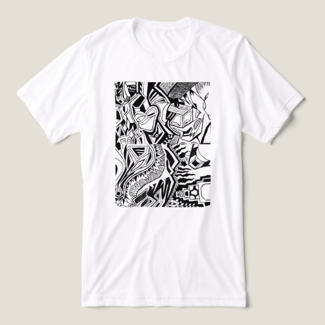 Angstvolle Erkenntnisse Tri-Blend Shirt (Design Vorderseite)