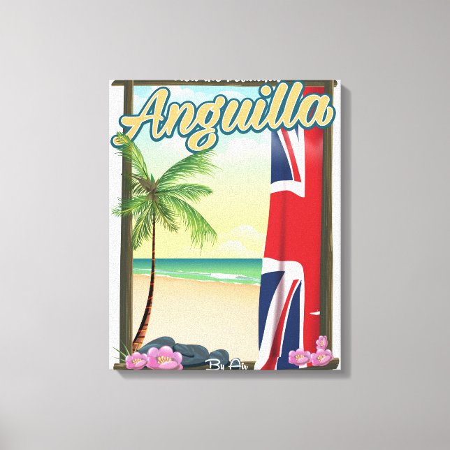 Anguilla British Territory Reiseplakat Leinwanddruck (Vorderseite)