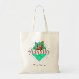 Anguilla Caribbean Retro Urlaub Vintage Insel Tragetasche
