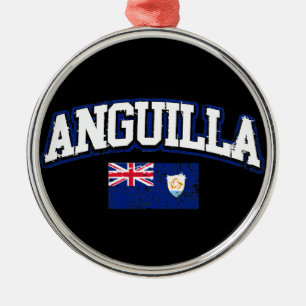 Anguilla Flag Ornament Aus Metall