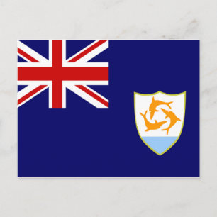 Anguilla Flag Postkarte