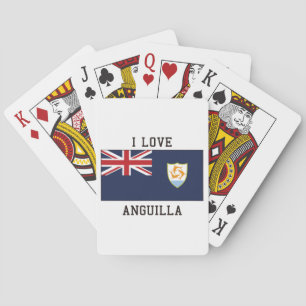 Anguilla-Flagge Spielkarten