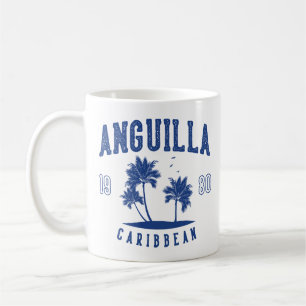 Anguilla Karibische Palme 1980 Kaffeetasse