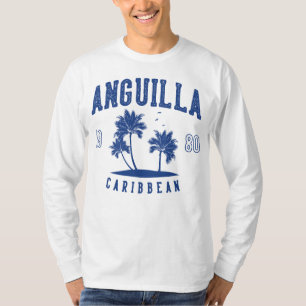 Anguilla Karibische Palme 1980 T-Shirt