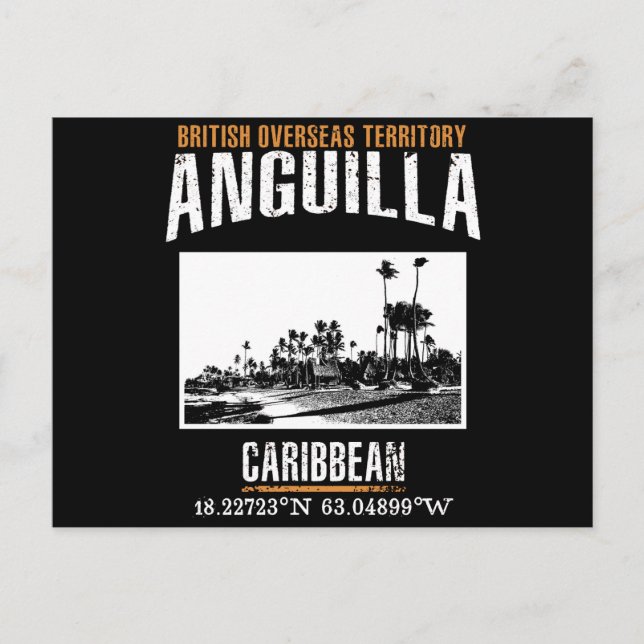 Anguilla Postkarte (Vorderseite)
