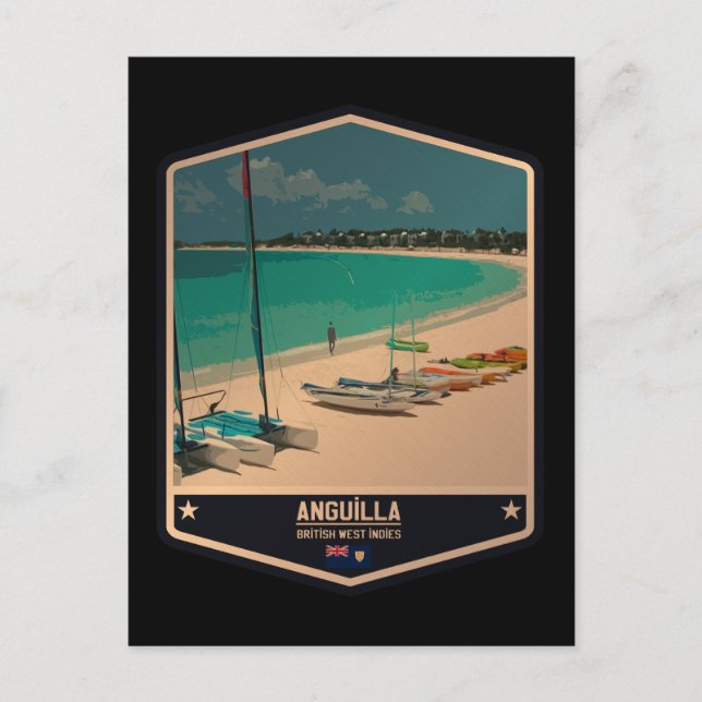 Anguilla Postkarte (Vorderseite)