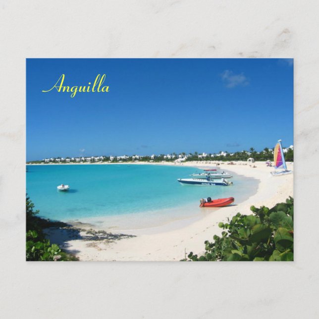 Anguilla-Postkarte Postkarte (Vorderseite)