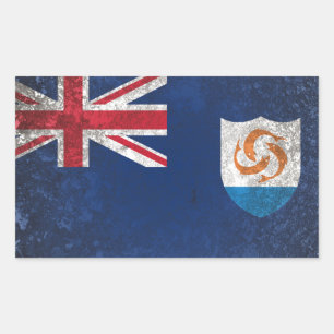 Anguilla Rechteckiger Aufkleber