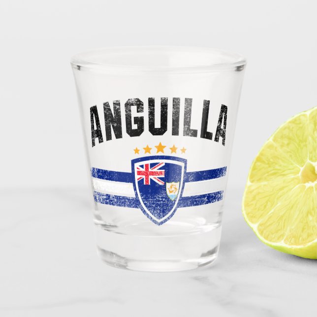 Anguilla Schnapsglas (Vorderseite)