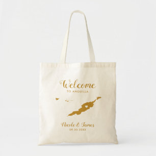 Anguilla Wedding Welcome Bag, Gold Tragetasche