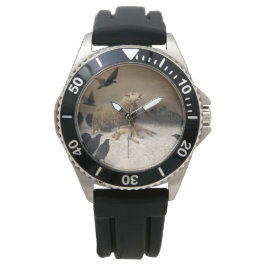 Anguisch: Schafe mit einem toten Lamm Armbanduhr