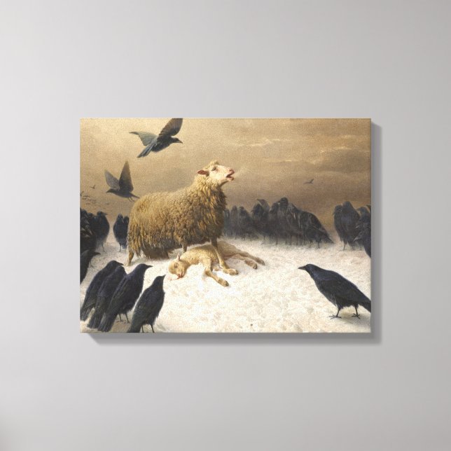 Anguisch von August Friedrich Albrecht Schenck 187 Leinwanddruck (Vorderseite)