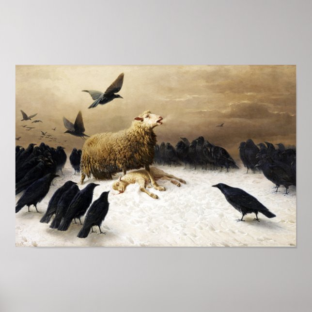 Anguisch von August Friedrich Albrecht Schenck Poster (Vorne)