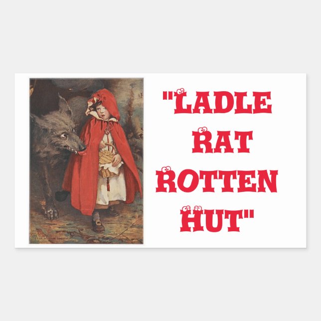 "Anguish Languish" Rechteckiger Aufkleber (Vorderseite)