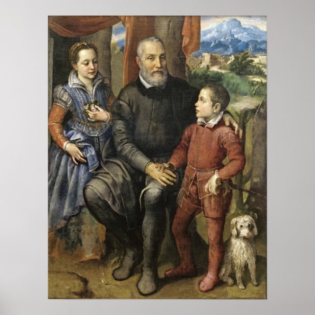 Anguissola - Vater des Künstlers Amilcare Anguisso Poster (Vorne)