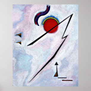Angular Line, abstrakte Kunst von Kandinsky, Poster