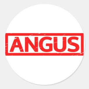 Angus-Briefmarke Runder Aufkleber