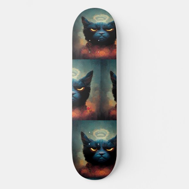 Angus die eine wahre Katze/Gott Skateboard (Vorderseite)