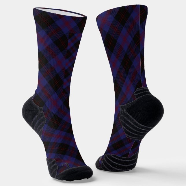 Angus District Tartan Scottish Plaid Socken (Gewinkelt)