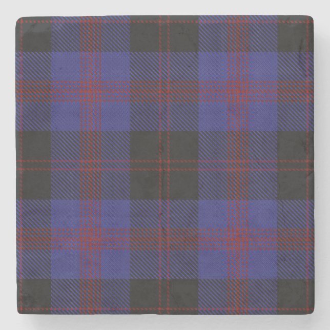 Angus District Tartan Steinuntersetzer (Vorderseite)