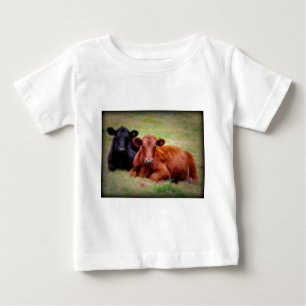Angus-Liebe - Paar Vieh nebeneinander Baby T-shirt