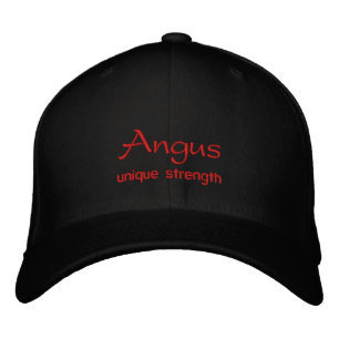 Angus Name Cap / Hat Bestickte Baseballkappe