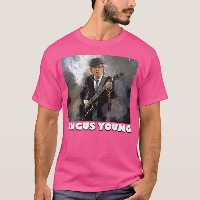 Angus Young Thunderstruck T-Shirt (Vorderseite)