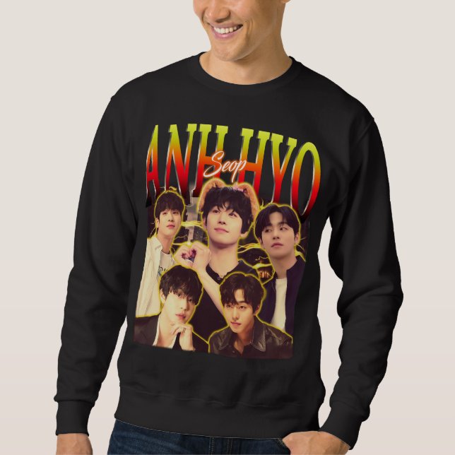 Anh Hyo Seop Sweatshirt, Brithday Gift, Bootleg Sweatshirt (Vorderseite)