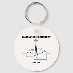 Anhaltendes Herzschlag im Innern (Elektrokardiogra Schlüsselanhänger