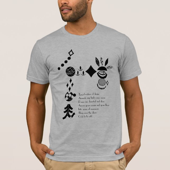 Anhaltspunkt-Band "Elope" Schablone u. lyrisches T-Shirt (Vorderseite)