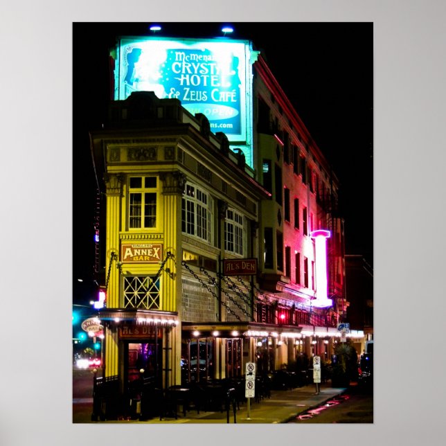 Anhang Bar in Portland Oregon Poster (Vorne)