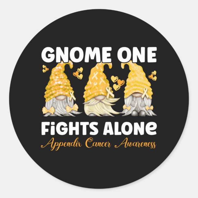 Anhang Krebsanblähung Krebs Bernsteinfarben Runder Aufkleber (Vorderseite)