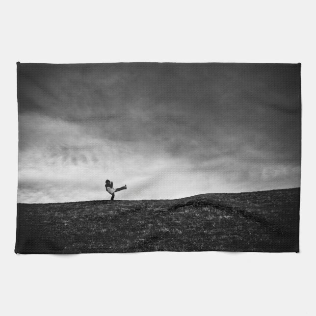 Anhänge auf Hügel Geschirrtuch (Horizontal)