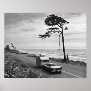 Anhänger für die Fahrzeugausziehung Poster