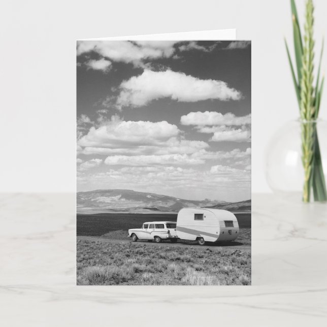 Anhänger für Kraftfahrzeuge auf der Straße Karte (Vorderseite)