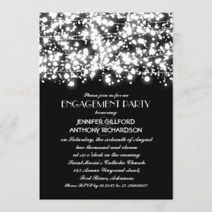 Anhänger für schwarze und weiße Zeichenketten Einladung