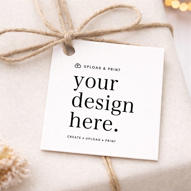 Anhänger | Ihre Design-Upload Favor-Verpackungsanh (Upload your artwork to create polished gift tags for packaging, favors, and branded orders)