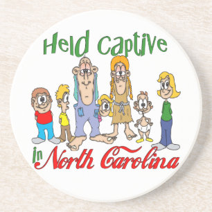 Anhänger-Park-Untersetzer Nord-Carolina lustiger Sandstein Untersetzer