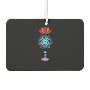 Anhänger spirituell mit Lotusblüte Autolufterfrischer