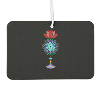 Anhänger spirituell mit Lotusblüte Autolufterfrischer