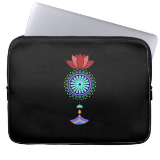 Anhänger spirituell mit Lotusblüte Laptopschutzhülle