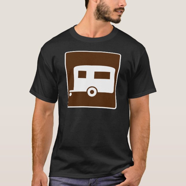 Anhänger-Straßenschild T-Shirt (Vorderseite)