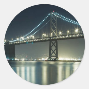 Anhäufungen entlang dem Embarcadero, San Francisc Runder Aufkleber