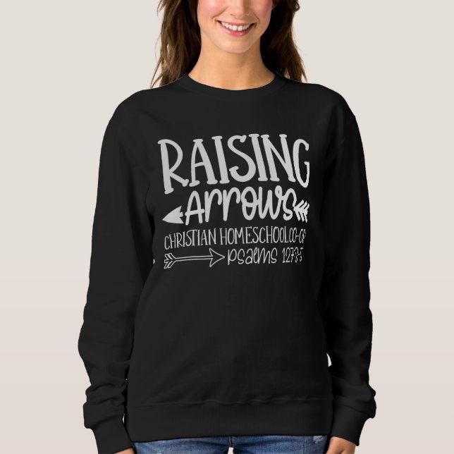 Anheben der Pfeile Christliche Homeschool Co Op Sweatshirt (Vorderseite)
