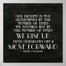 Anheben und Vorwärts-inspirierendes Zitat Poster