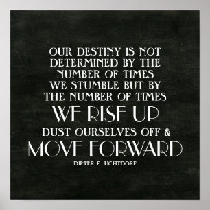 Anheben und Vorwärts-inspirierendes Zitat Poster