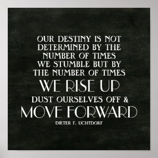 Anheben und Vorwärts-inspirierendes Zitat Poster